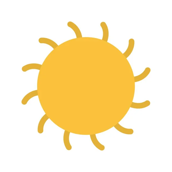Słońce Wektor Znak Ikona Ikony Ilustracja Wektorowa Użytku Osobistego Komercyjnego — Wektor stockowy