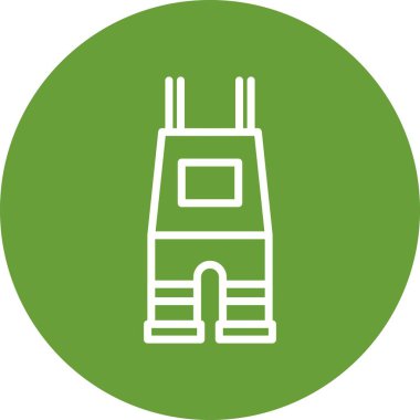 Kaba pamuklu tulum vektör simge işareti simge vektör çizim kişisel ve ticari kullanım için..