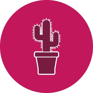 Kaktüs vektör simge işareti simge vektör çizim kişisel ve ticari kullanım için..