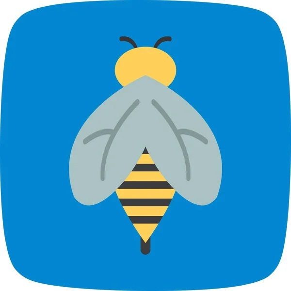 Бджола Векторні Іконки Значок Векторні Ілюстрації Особистого Комерційного Використання — стоковий вектор