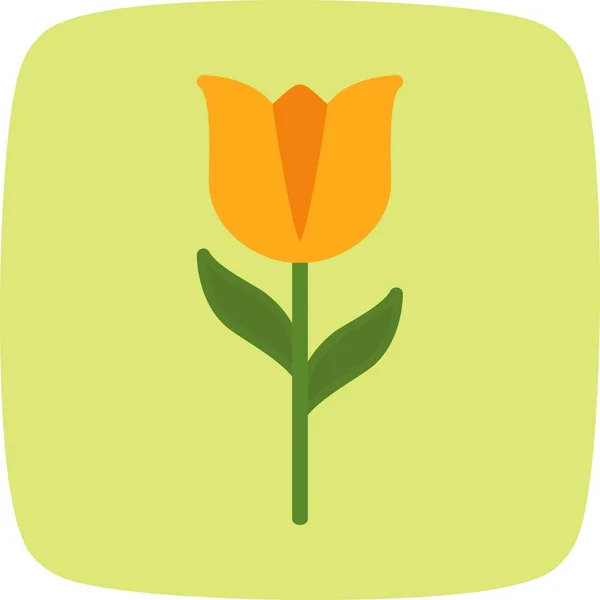 Ilustração Vetor Ícone Sinal Vetor Vetor Tulipa Para Uso Pessoal —  Vetores de Stock