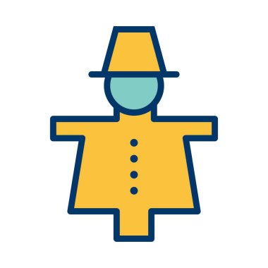 Korkutma karga vektör simge işareti simge vektör çizim kişisel ve ticari kullanım için..