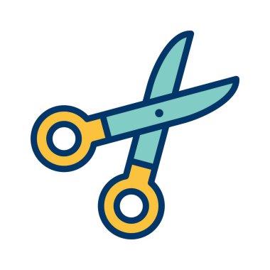 Makas vektör simge işareti simge vektör çizim kişisel ve ticari kullanım için..