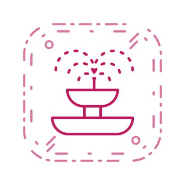 Çeşme vektör simge işareti simge vektör çizim kişisel ve ticari kullanım için..