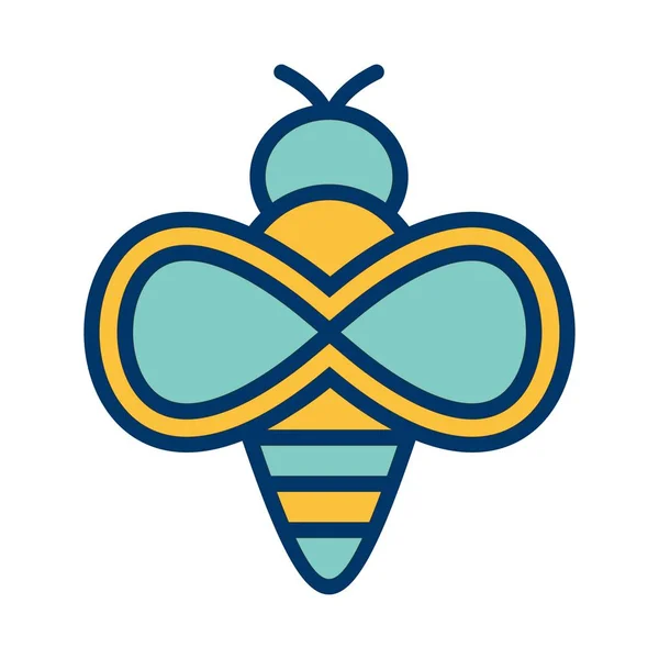 Pszczoła Wektor Ikona Znak Ikona Ilustracja Wektorowa Użytku Osobistego Komercyjnego — Wektor stockowy