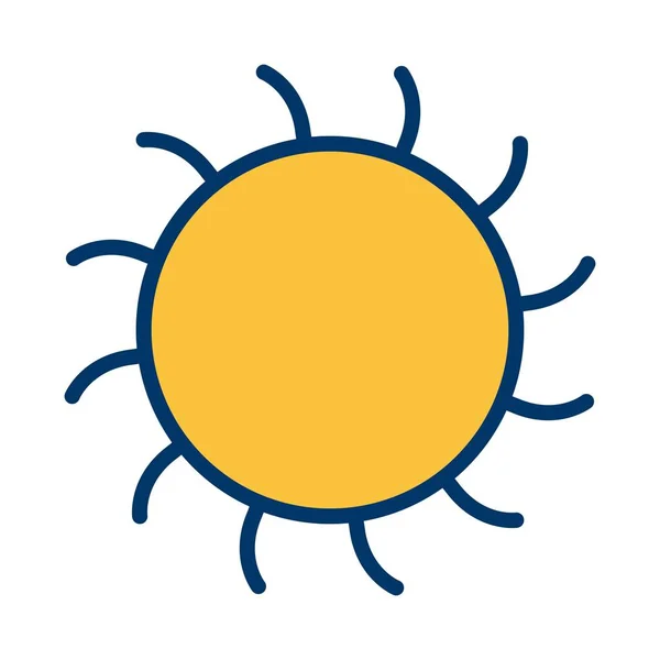 個人的な商業使用のため太陽ベクトル アイコン記号アイコンのベクトル図 — ストックベクタ