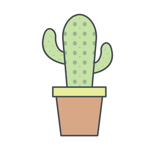 Illustration Vectorielle Icône Signe Icône Vecteur Cactus Pour Usage Personnel — Image vectorielle