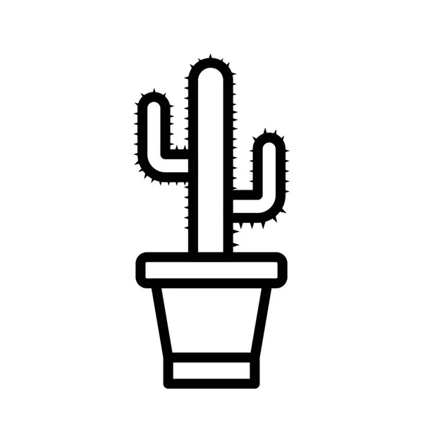 Cactus Vector Icon Sign Icon Vector Illustration Para Uso Personal — Vector de stock