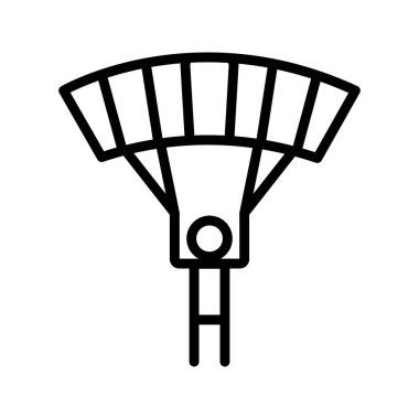 Paraşütçü işareti simge vektör çizim kişisel ve ticari kullanım için..