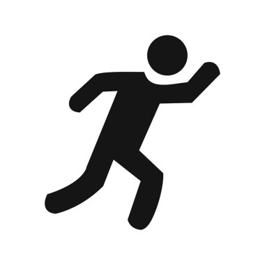 Runner işareti simge vektör çizim kişisel ve ticari kullanım için..