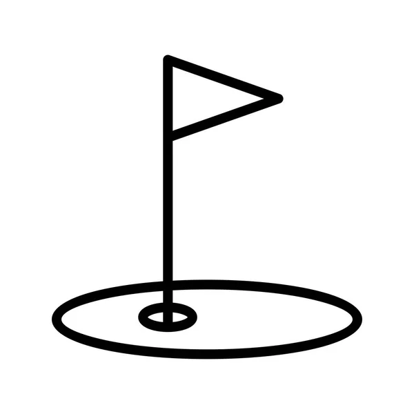 Icono Signo Golf Ilustración Vectorial Para Uso Personal Comercial — Archivo Imágenes Vectoriales