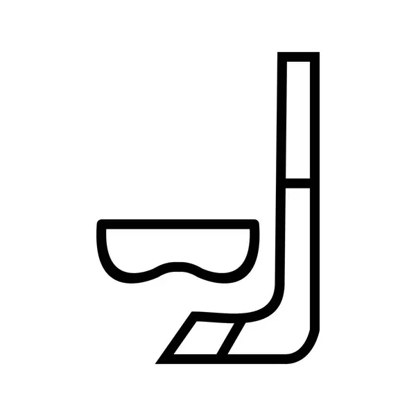 Schnorchelzeichen Symbol Vektor Illustration Für Den Persönlichen Und Kommerziellen Gebrauch — Stockvektor