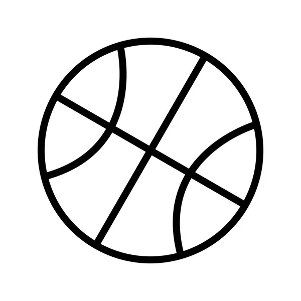 Basketbal Teken Icon Vectorillustratie Voor Persoonlijk Commercieel Gebruik — Stockvector