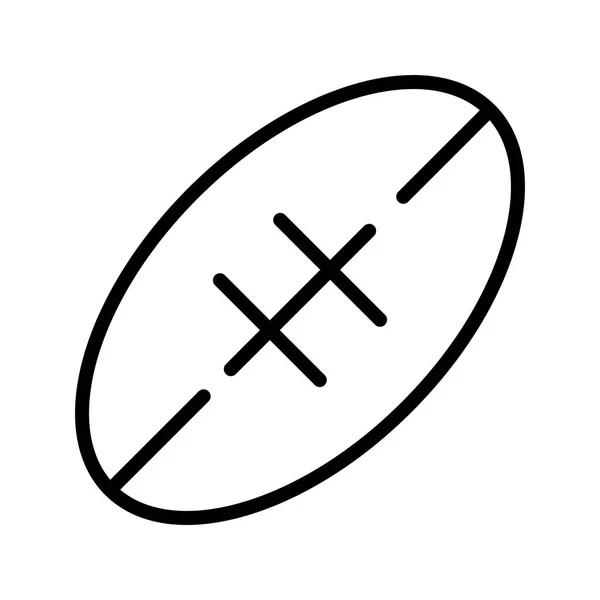 Illustration Vectorielle Icône Signe Rugby Pour Usage Personnel Commercial — Image vectorielle