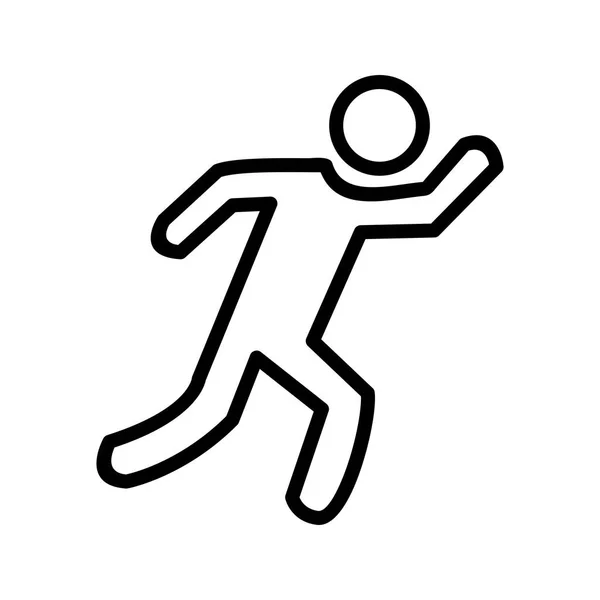 Runner Sign Icon Vektor Illustration Für Den Persönlichen Und Kommerziellen — Stockvektor