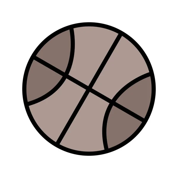 Basketbal Znaménko Ikonu Vektorové Ilustrace Pro Osobní Komerční Využití — Stockový vektor