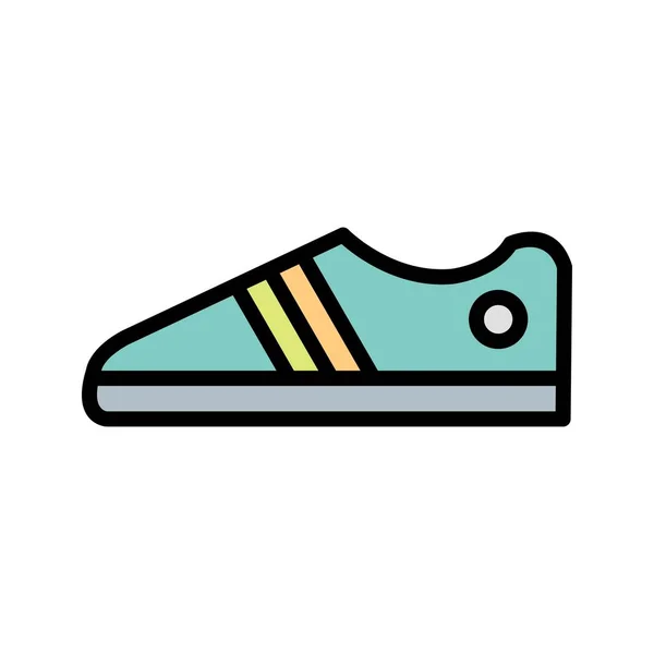 Icono Signo Zapatos Ilustración Vectorial Para Uso Personal Comercial — Vector de stock