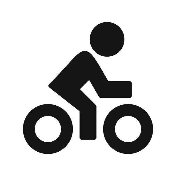 Cyclist Sign Icon Vector Illustration Personal Commercial Use — Stock Vector