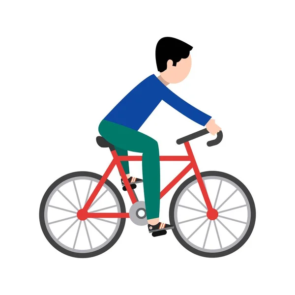 Cyclist Sign Icon Vector Illustration Personal Commercial Use — Stock Vector