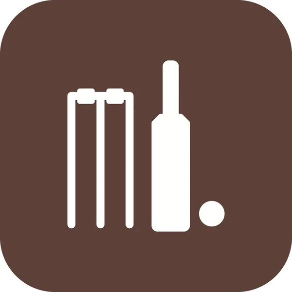 Cricket Zeichen Symbol Vektor Illustration Für Den Persönlichen Und Kommerziellen — Stockvektor