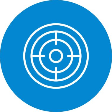 Hedef işareti simge vektör çizim kişisel ve ticari kullanım için..