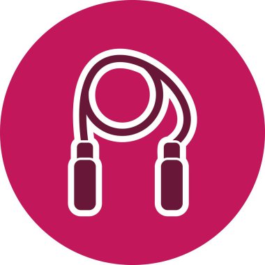 Atlama ipi işareti simge vektör çizim kişisel ve ticari kullanım için..