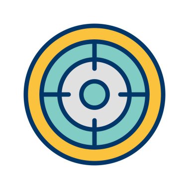 Hedef işareti simge vektör çizim kişisel ve ticari kullanım için..