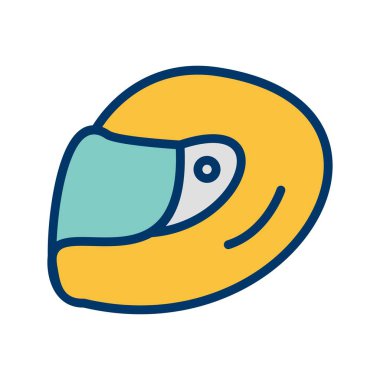 Kask işareti simge vektör çizim kişisel ve ticari kullanım için yarış..