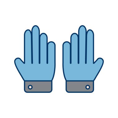 Eldiven işareti simge vektör çizim kişisel ve ticari kullanım için..