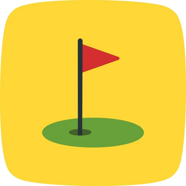 Golf Teken Icon Vectorillustratie Voor Persoonlijk Commercieel Gebruik — Stockvector