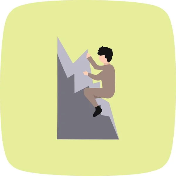 Icono Señal Escalada Ilustración Vectorial Para Uso Personal Comercial — Archivo Imágenes Vectoriales