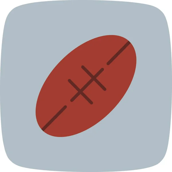 Icono Signo Rugby Ilustración Vectorial Para Uso Personal Comercial — Vector de stock