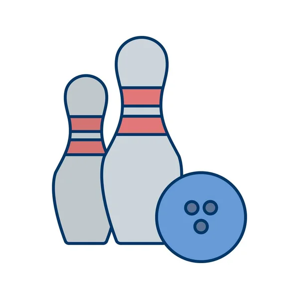 Bowling Zeichen Symbol Vektor Illustration Für Den Persönlichen Und Kommerziellen — Stockvektor