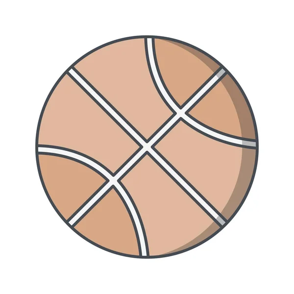 Ilustracja Wektorowa Ikona Znak Koszykówki Dla Użytku Osobistego Komercyjnego — Wektor stockowy