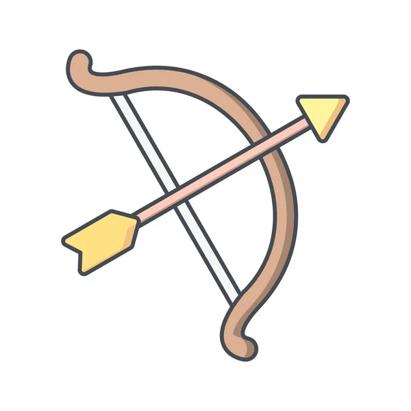 Bow Teken Icon Vectorillustratie Voor Persoonlijk Commercieel Gebruik — Stockvector