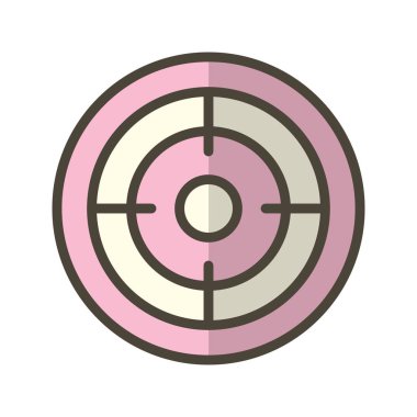 Hedef işareti simge vektör çizim kişisel ve ticari kullanım için..