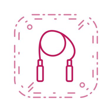 Atlama ipi işareti simge vektör çizim kişisel ve ticari kullanım için..