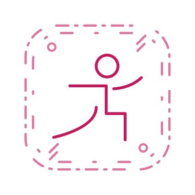 Yoga işareti simge vektör çizim kişisel ve ticari kullanım için..