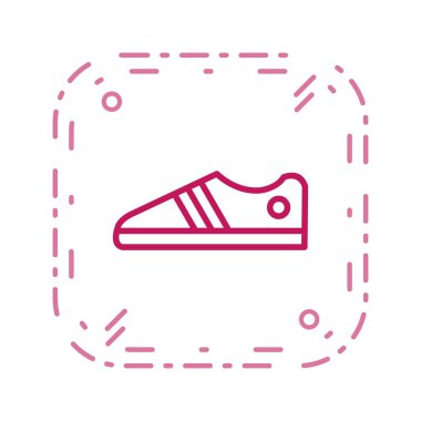 Ayakkabı işareti simge vektör çizim kişisel ve ticari kullanım için..