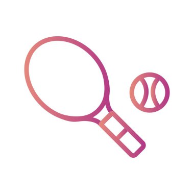 Tenis işareti simge vektör çizim kişisel ve ticari kullanım için..