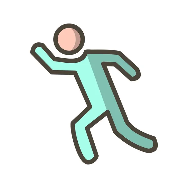 Runner Sign Icon Vektor Illustration Für Den Persönlichen Und Kommerziellen — Stockvektor