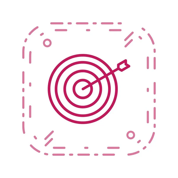 Bullseye Sign Ikonen Vektorillustration För Personligt Och Kommersiellt Bruk — Stock vektor
