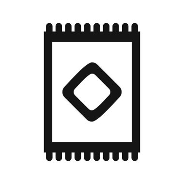 Halı vektör simge işareti simge vektör çizim kişisel ve ticari kullanım için..