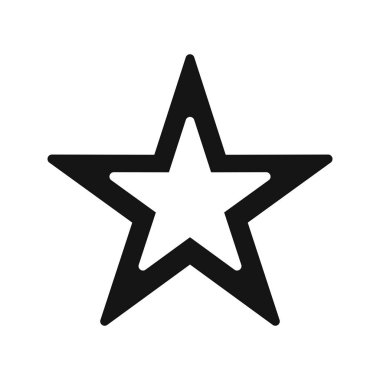 Vektör yıldız simgesini işaret simge vektör çizim kişisel ve ticari kullanım için..