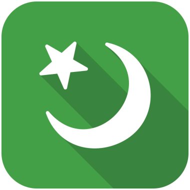 Hilal ay vektör simge işareti simge vektör çizim kişisel ve ticari kullanım için..