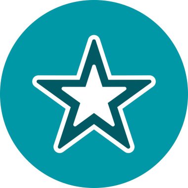 Vektör yıldız simgesini işaret simge vektör çizim kişisel ve ticari kullanım için..