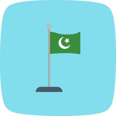 İslam bayrağı vektör simge işareti simge vektör çizim kişisel ve ticari kullanım için..