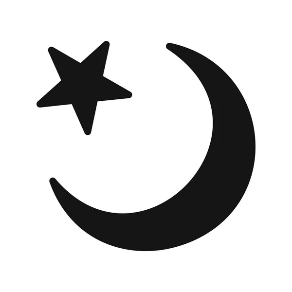 Sichelmond Vektor Symbol Symbol Vektor Illustration Für Den Persönlichen Und — Stockvektor