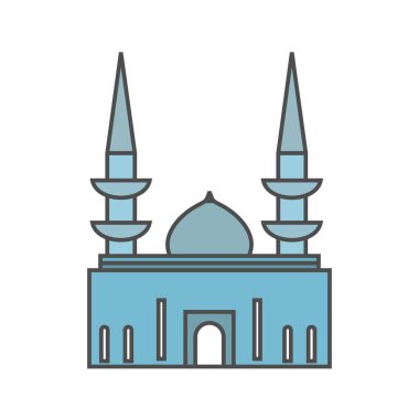 Cami vektör simge işareti simge vektör çizim kişisel ve ticari kullanım için..