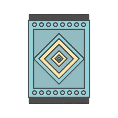 Halı vektör simge işareti simge vektör çizim kişisel ve ticari kullanım için..